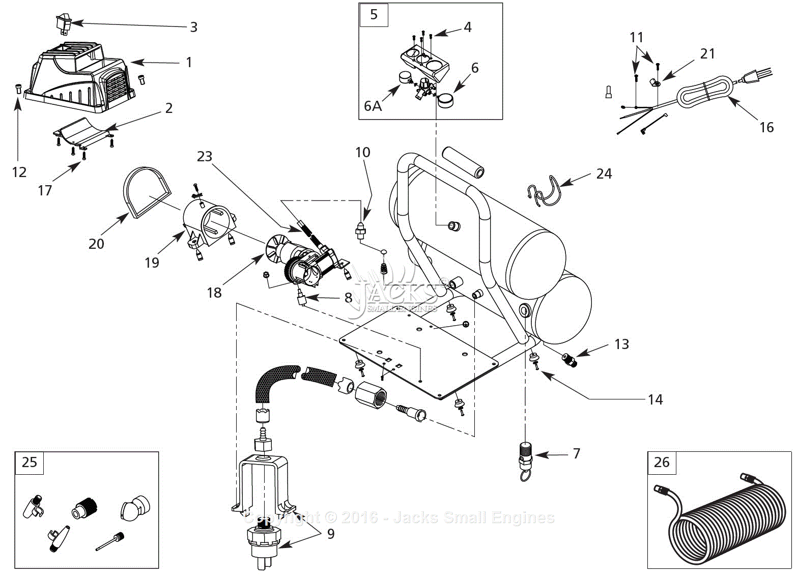 Campbell Hausfeld Fp209500di Parts Diagram For Air