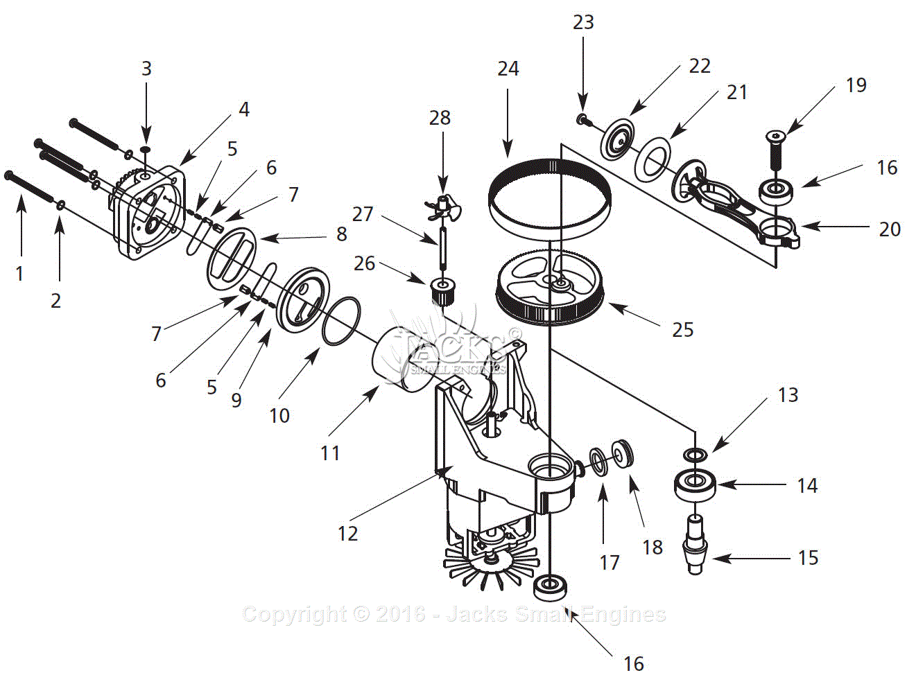 Campbell Hausfeld FP220700 Parts Diagram for Pump Parts