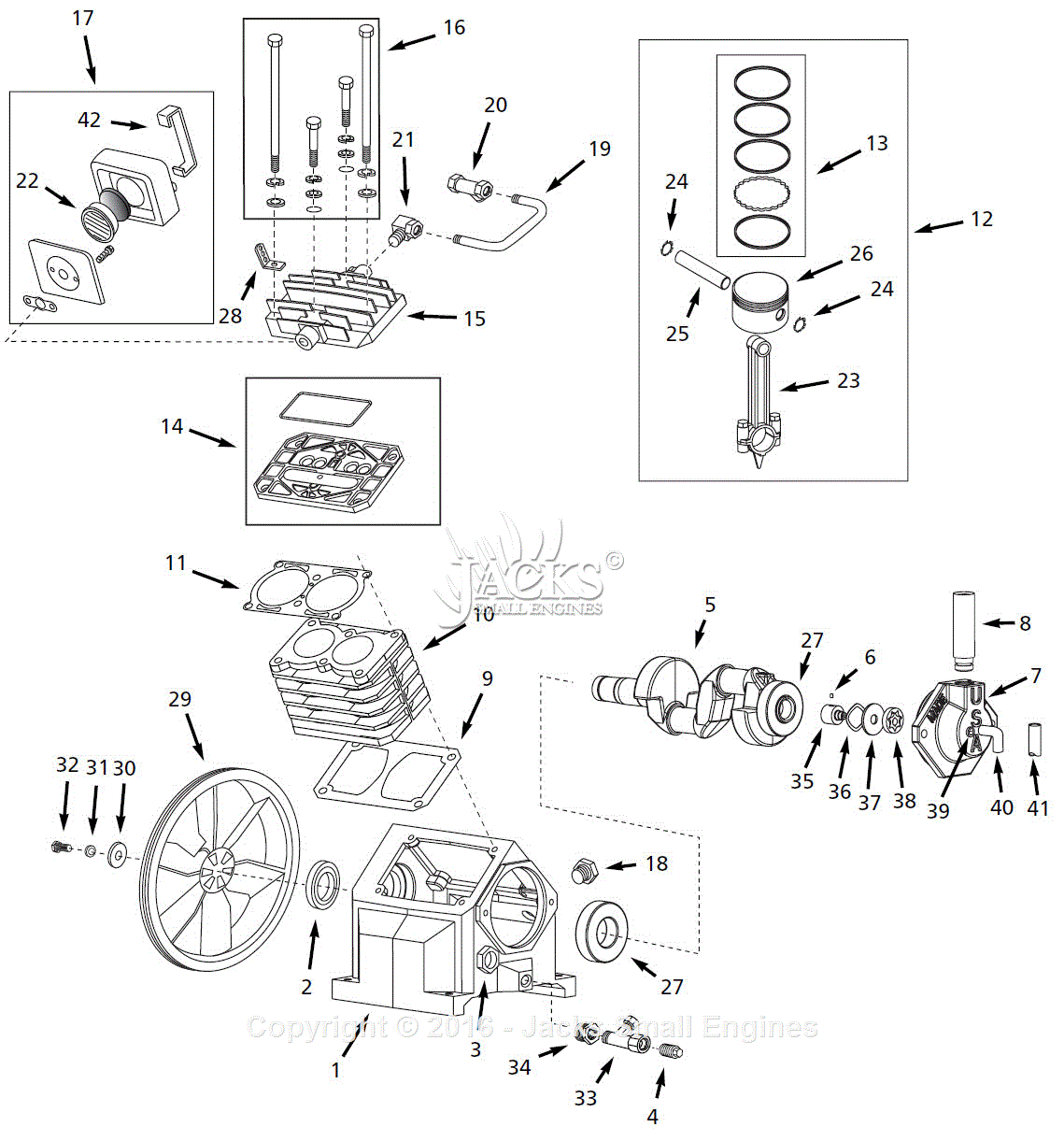 Campbell Hausfeld Tq300100aj Parts Diagram For Pump Parts