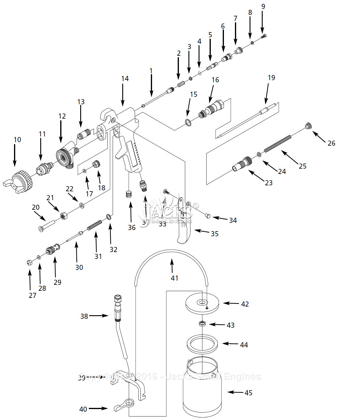 Spray Gun Parts Diagram