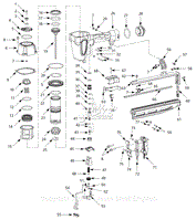 Campbell Hausfeld 58-8436 Parts Diagram for Nailer Parts