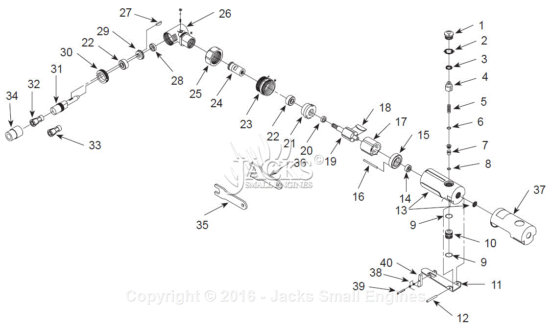 Campbell Hausfeld ATG14A Parts Diagram for Grinder Parts
