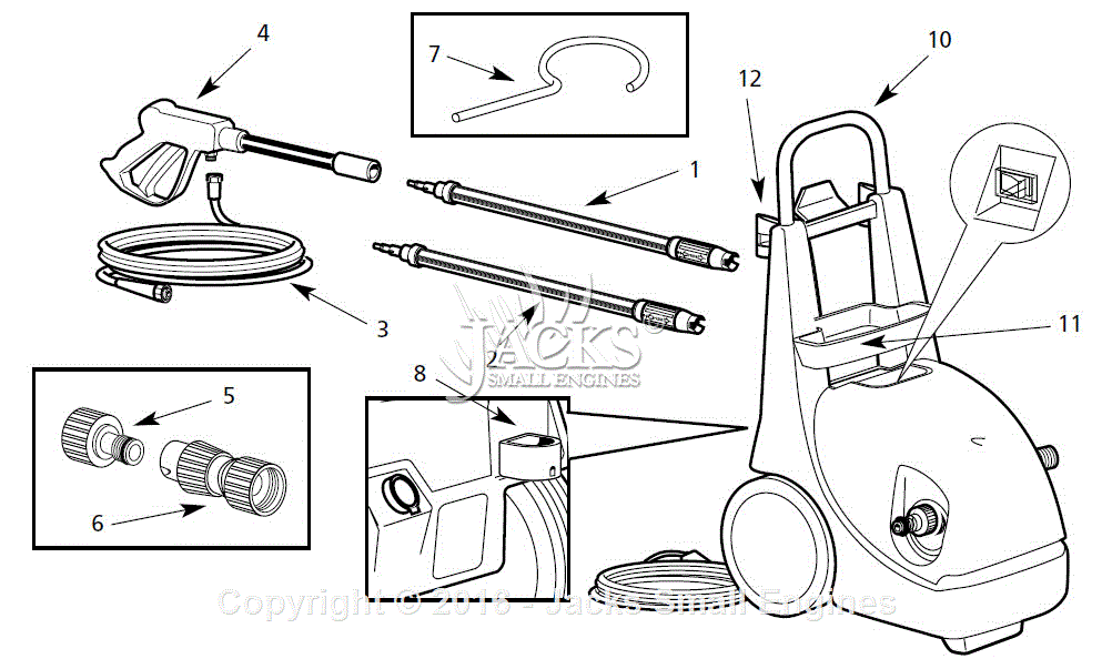 Campbell Hausfeld PW1876 Parts Diagram for Assembly Parts