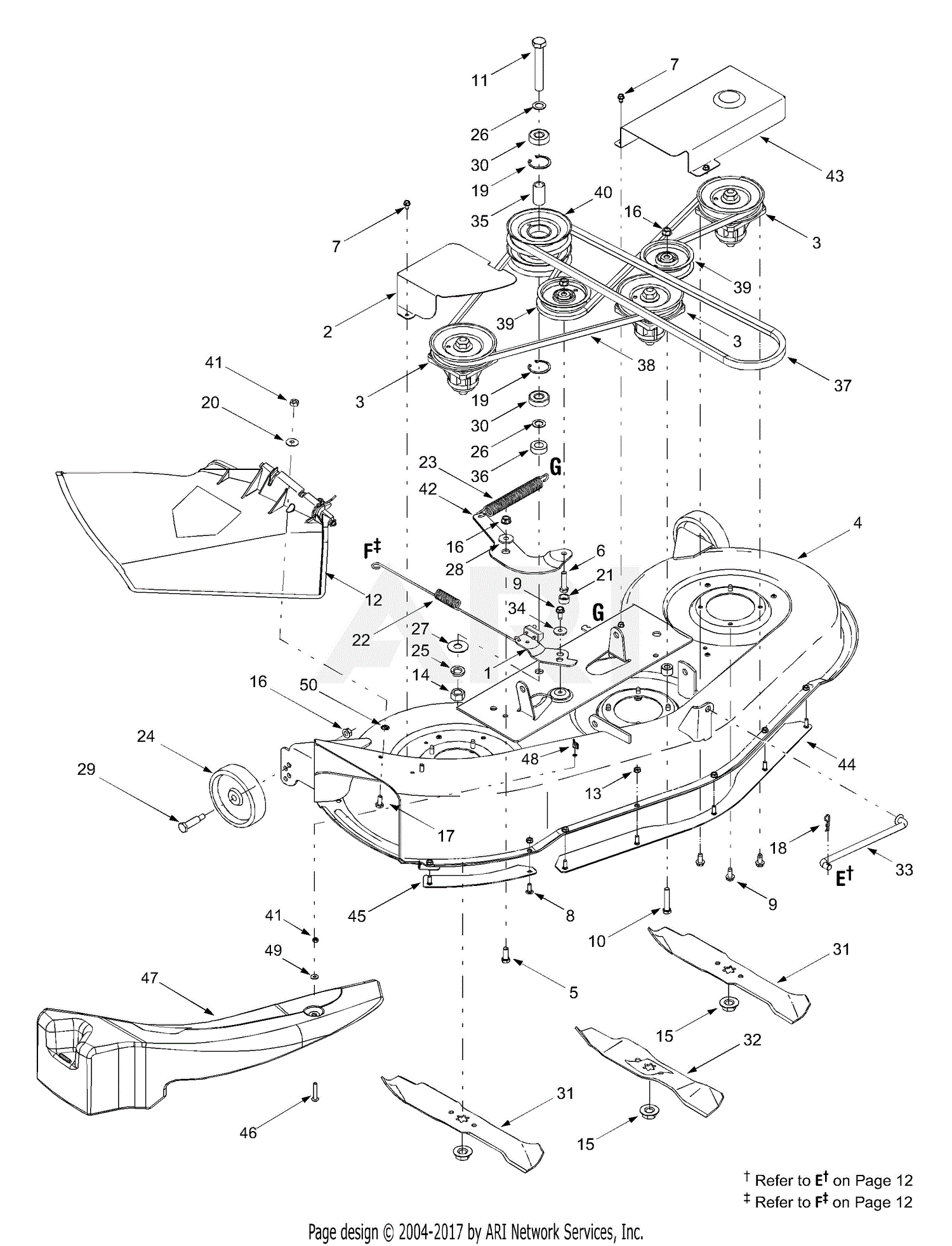 Bolens 38 inch riding mower belt diagram sale