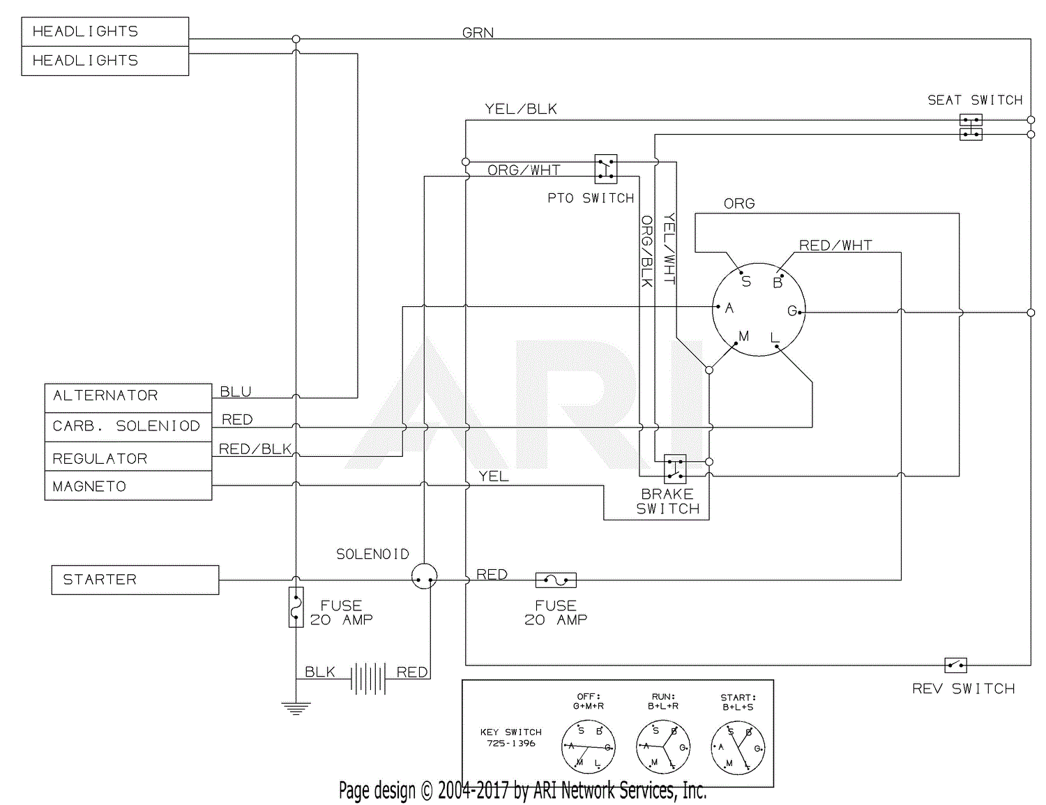 MTD 13AH650F752 (2004) Parts Diagram for Electrical