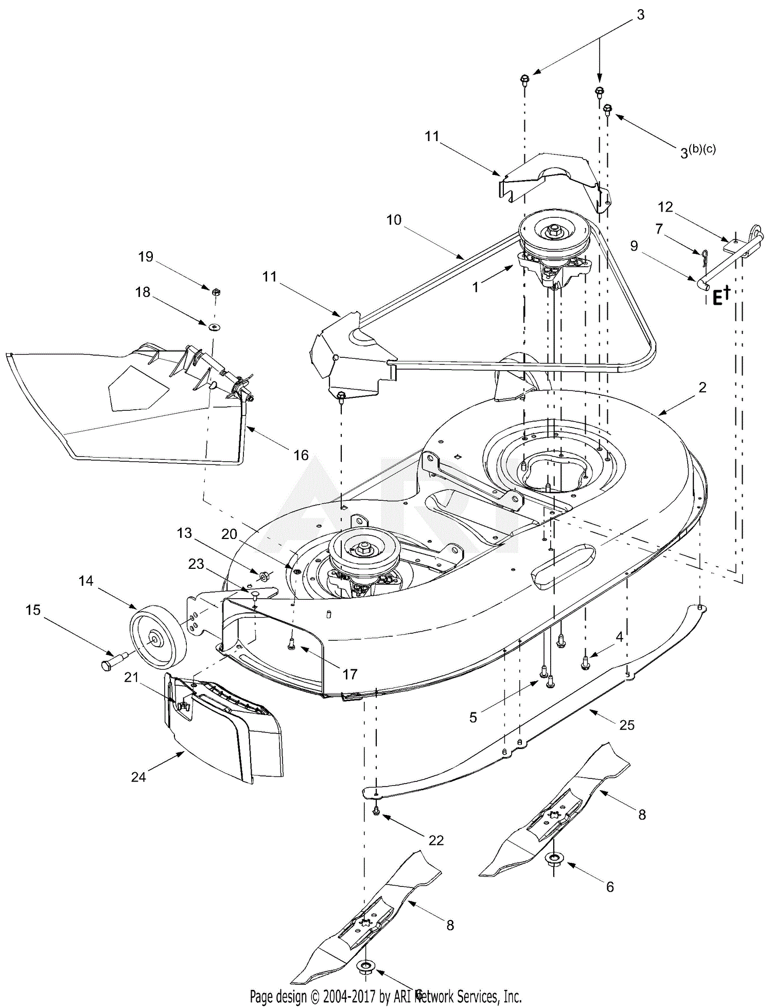 Mtd 13am662f765  2004  Parts Diagram For Deck Assembly  U0026quot F