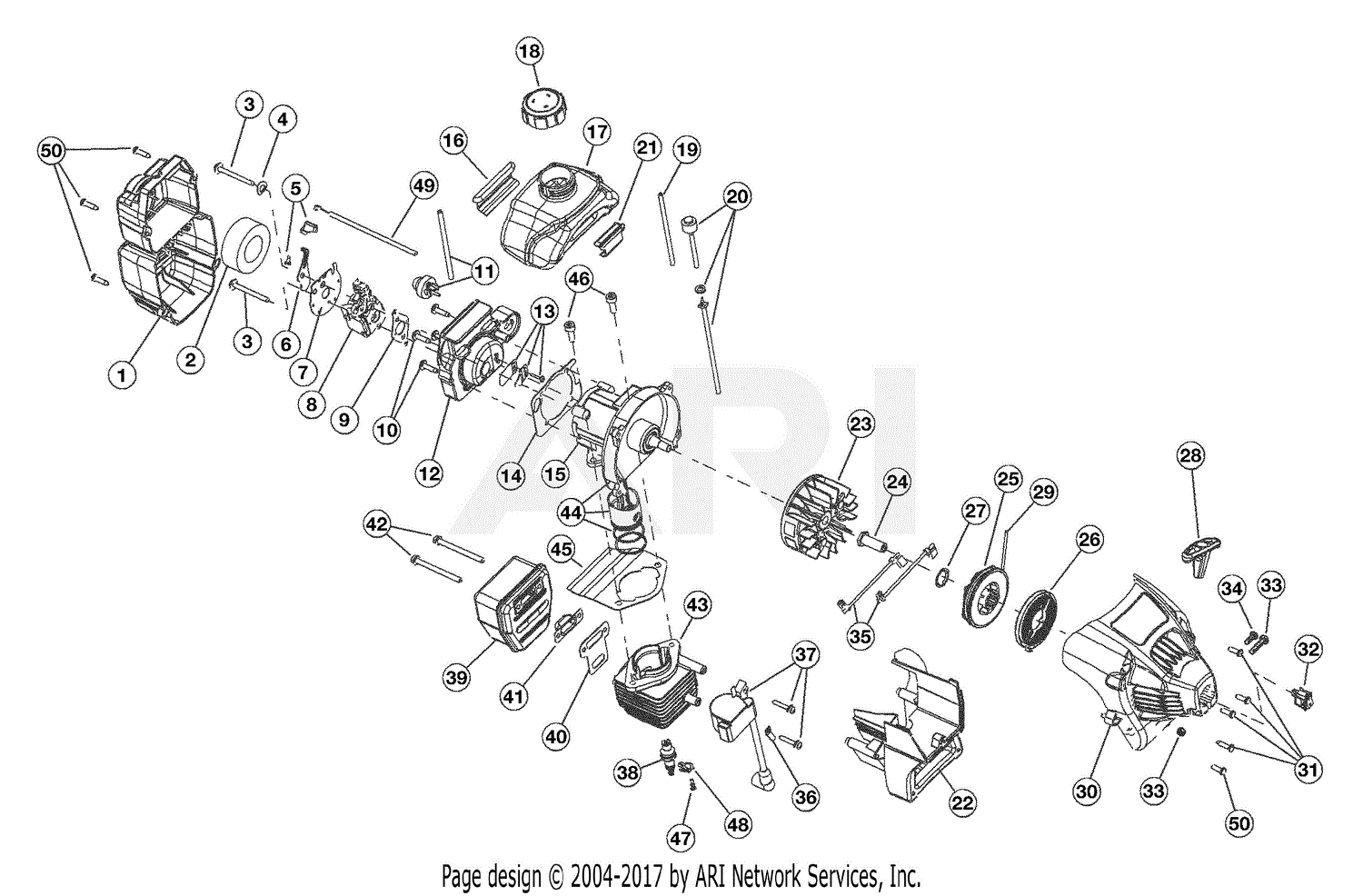 Bolens bl150 fuel line diagram