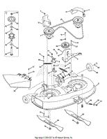 MTD 13AC76GF897 (2011) C76GF (2011) Parts Diagram for Mower Deck 38-Inch