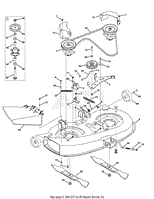 MTD 13AN79GF897 (2011) C79GF (2011) Parts Diagram for Mower Deck 38-Inch