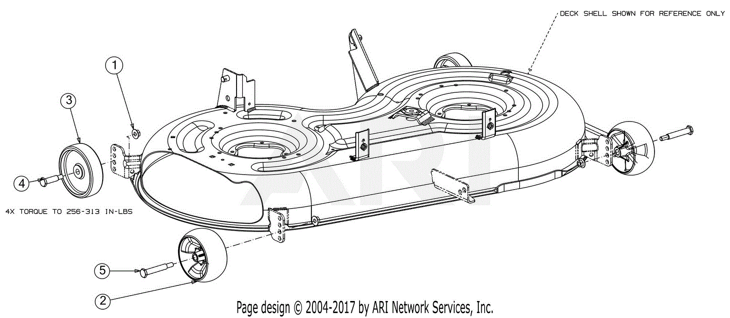 MTD CMXGRAM1130043 (13AOA1ZS093) (T210) (2019) Parts Diagram for Deck