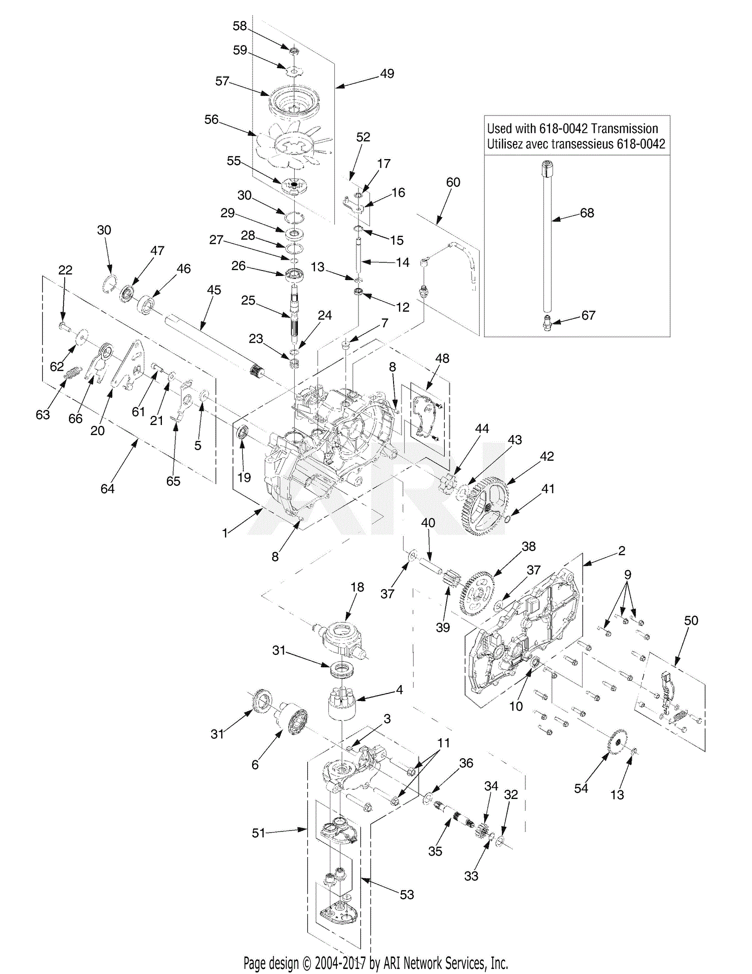 MTD 17AK2ACP597 (2008) 17AK2ACP597 RZT-50 (2008) Parts Diagram for ...