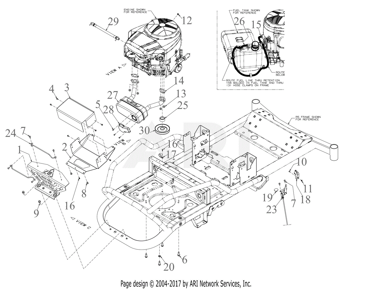 Craftsman z550 outlet parts