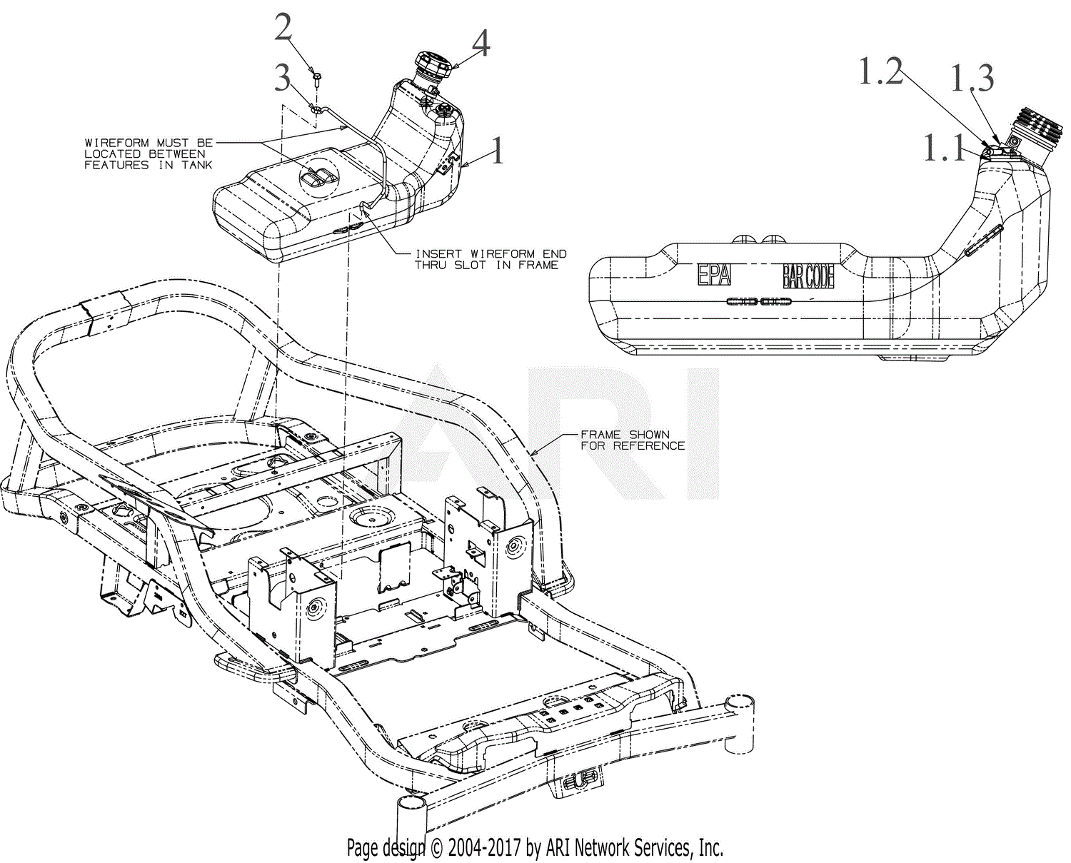 Mtd Cmxgnam1130050 17adfact093 Z530 2019 Parts Diagram For Fuel Tank 4608