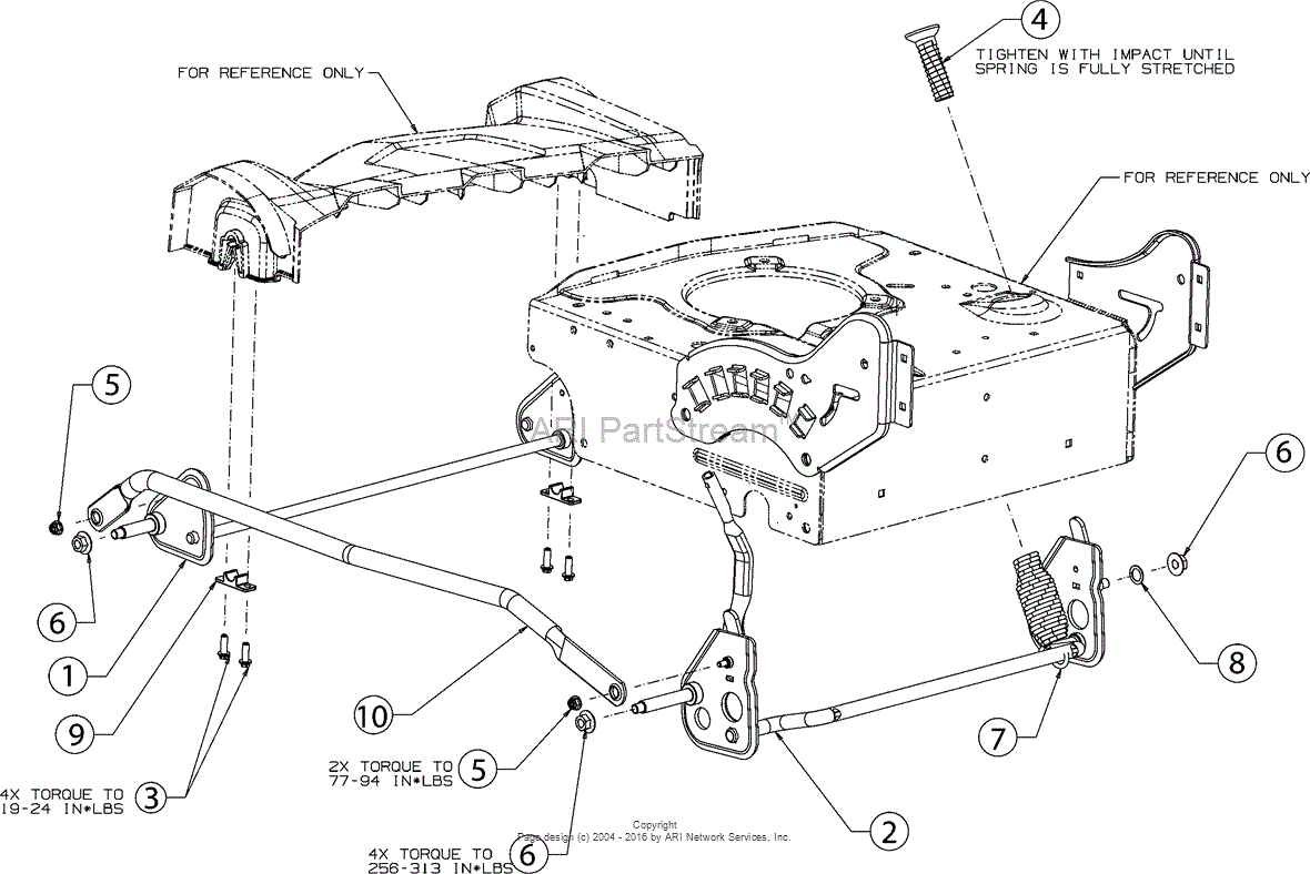 Mtd 12abw35t799 (2016) Parts Diagram For Axle Assembly