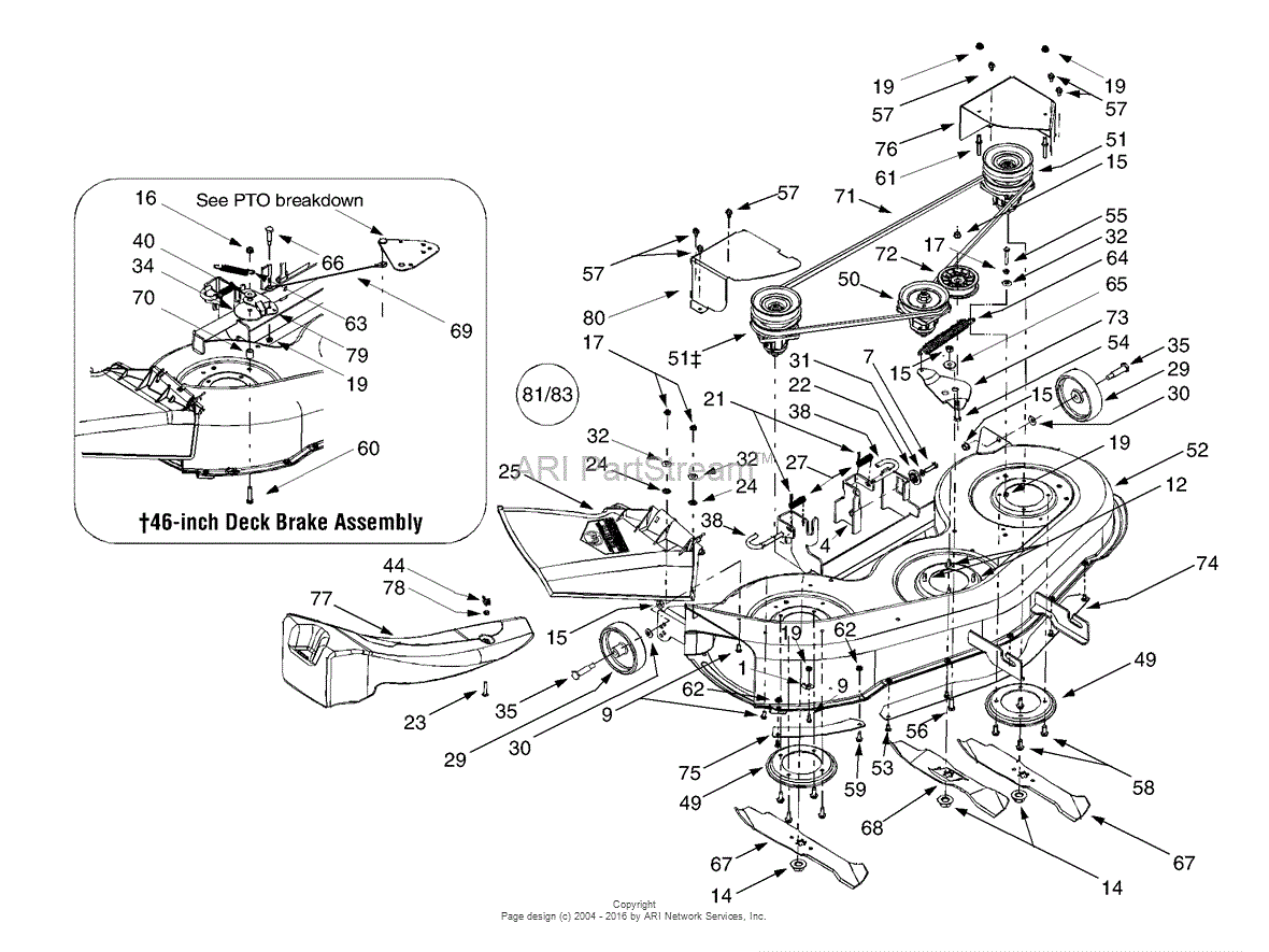 Mtd 13au604h099  247 27432   1999  Parts Diagram For Deck