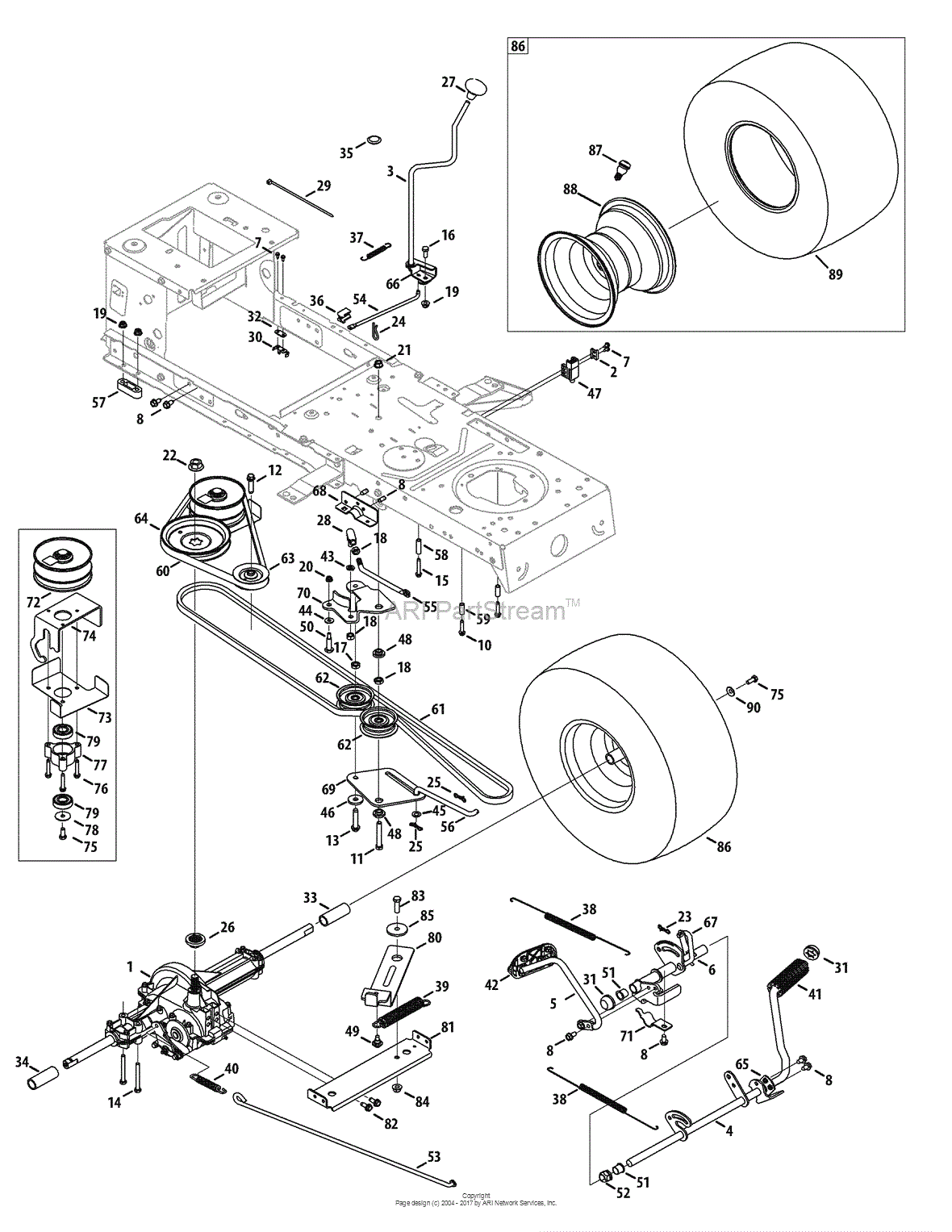 MTD 13AL78SS299 (247.289190) (2010), LT2000 13AL78SS299 (2010) Parts
