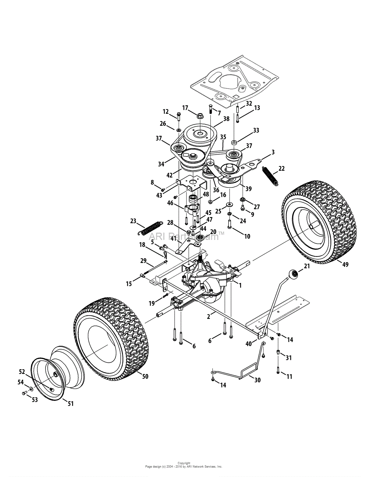 MTD 13A226JD099 (247.25000) (2012), RER1000 (2012) Parts Diagram for ...