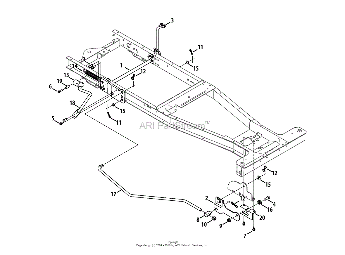 Mtd 13b226jd099 247290000 Rer1000 2013 Parts Diagram For Deck