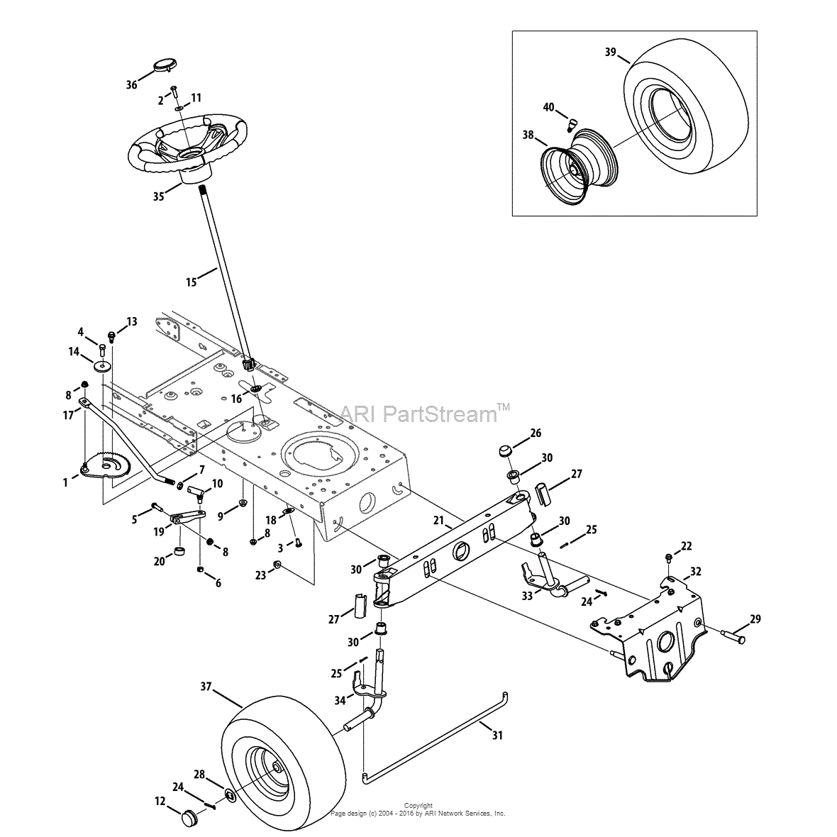 Mtd 13bj78ss099  247 288843   Lt2000   2013  Parts Diagram