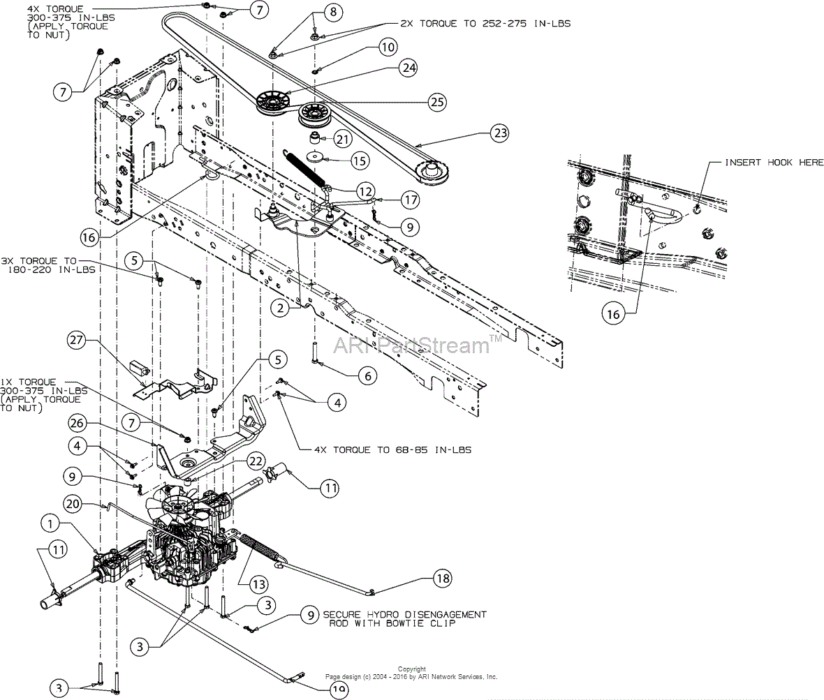 MTD 13AQA1ZT299 (247.202420) (T8200) (2016) Parts Diagram for Drive