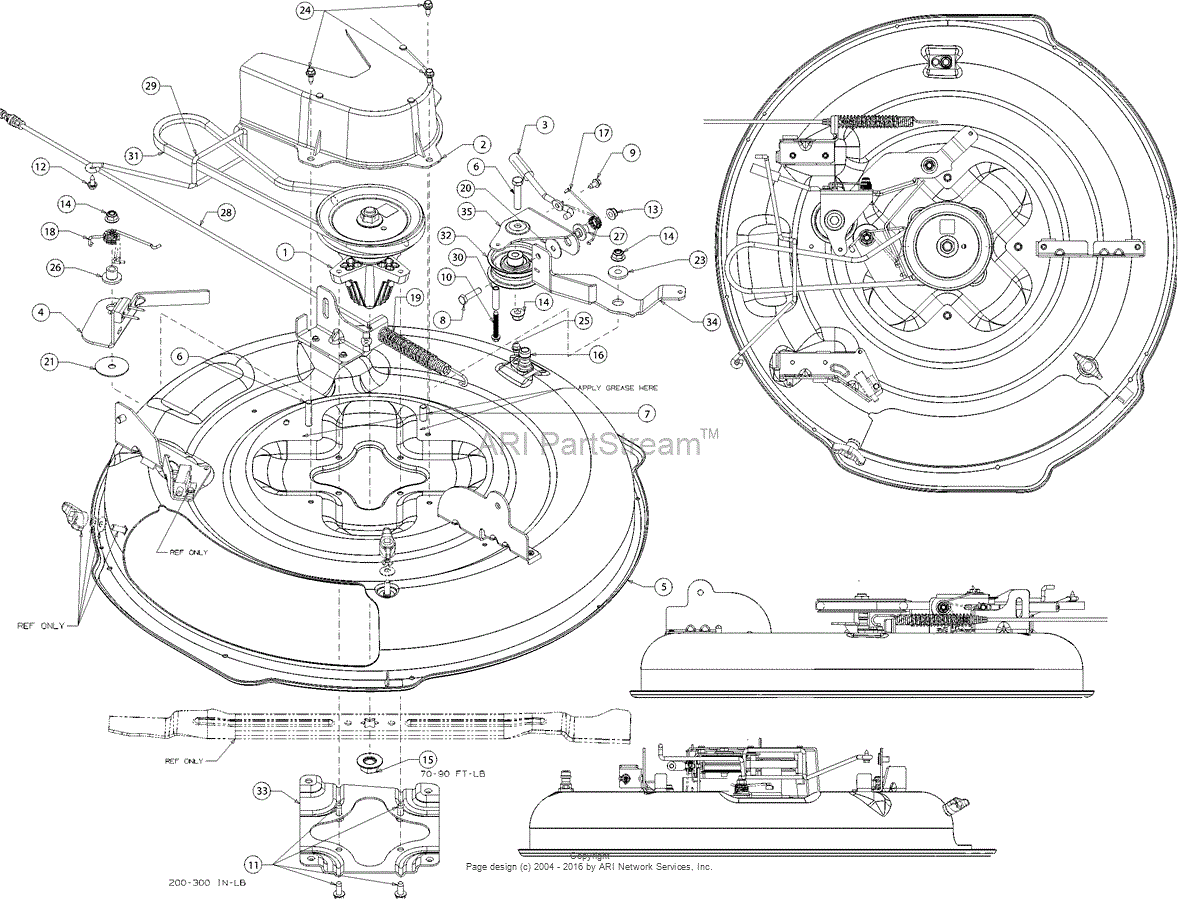 MTD 13B226JD299 (247.203963) (R1000) (2016) Parts Diagram for Deck