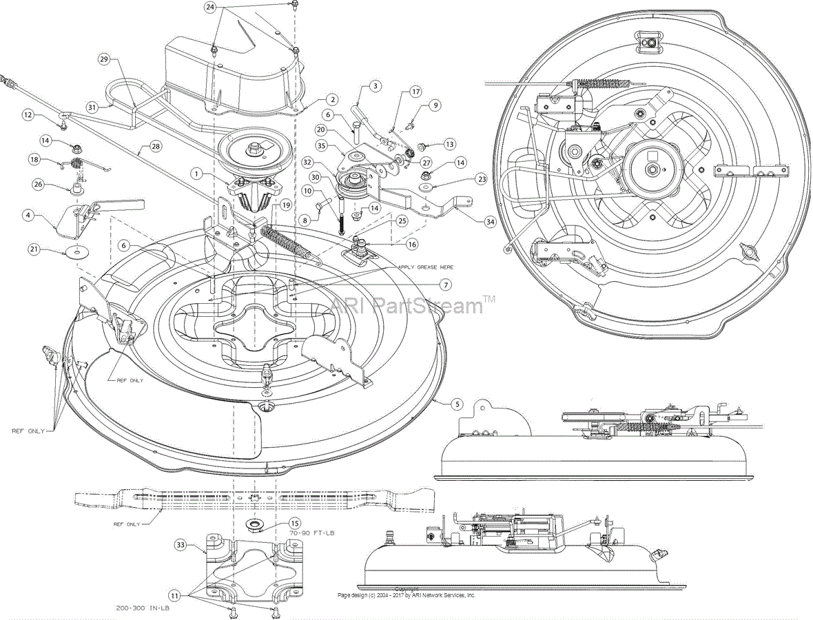 MTD 13B226JD099 (247.290003) (R1000) (2017) Parts Diagram for Deck