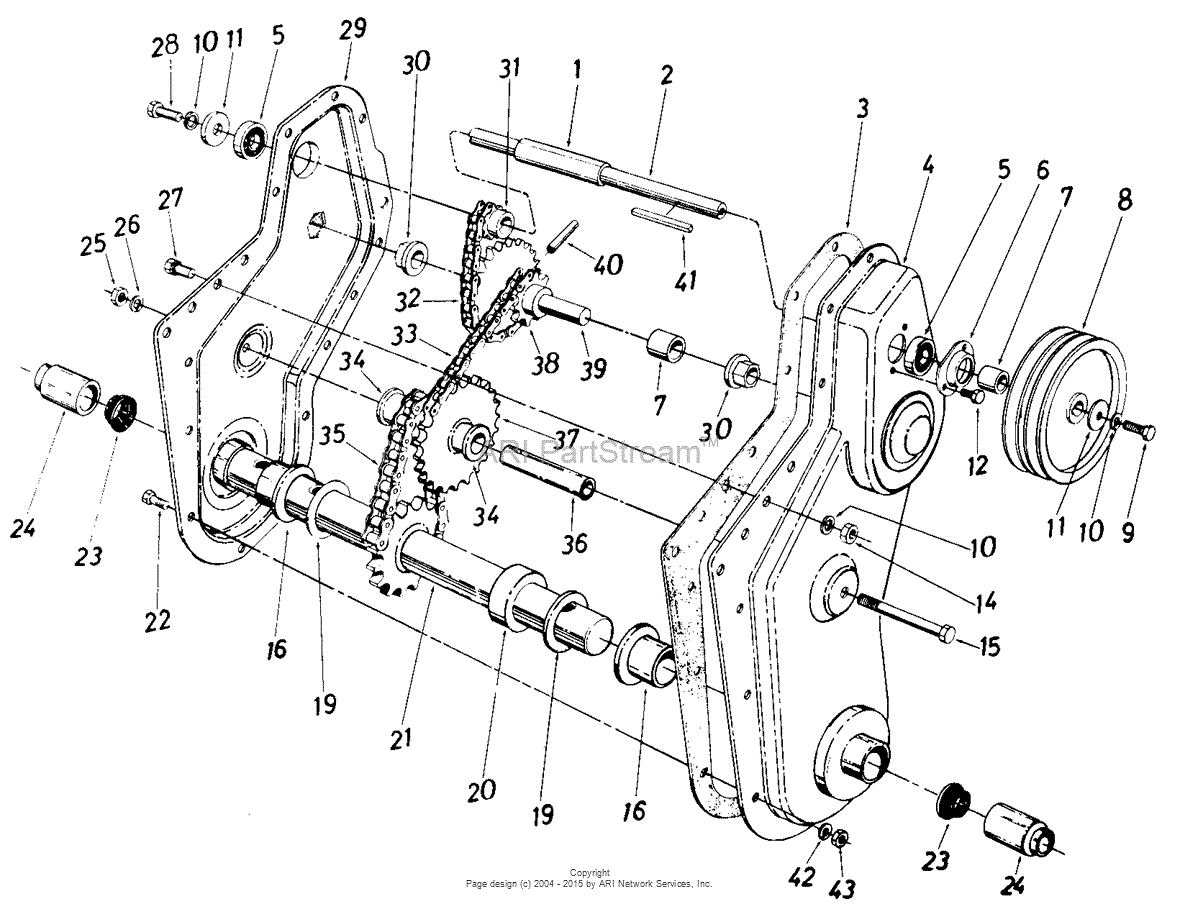 Mtd Craftsman Mdl 247 298620 Parts Diagram For Chain Case