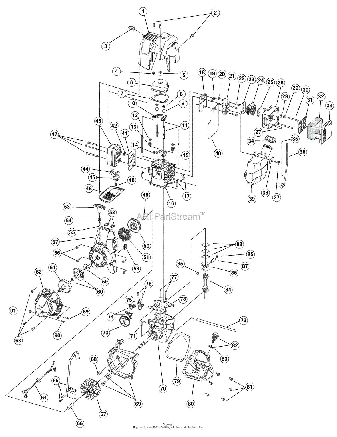 MTD 21A-144R799 (316.29270) Parts Diagram for Engine