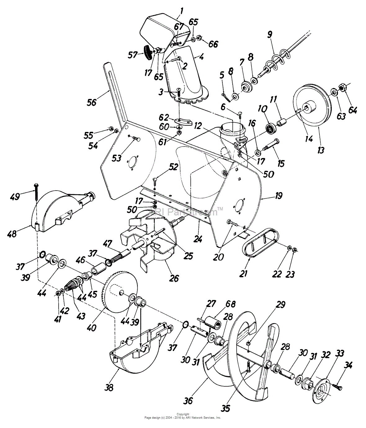 MTD Sears Craftsman Mdl 247.886510 Parts Diagram for Parts