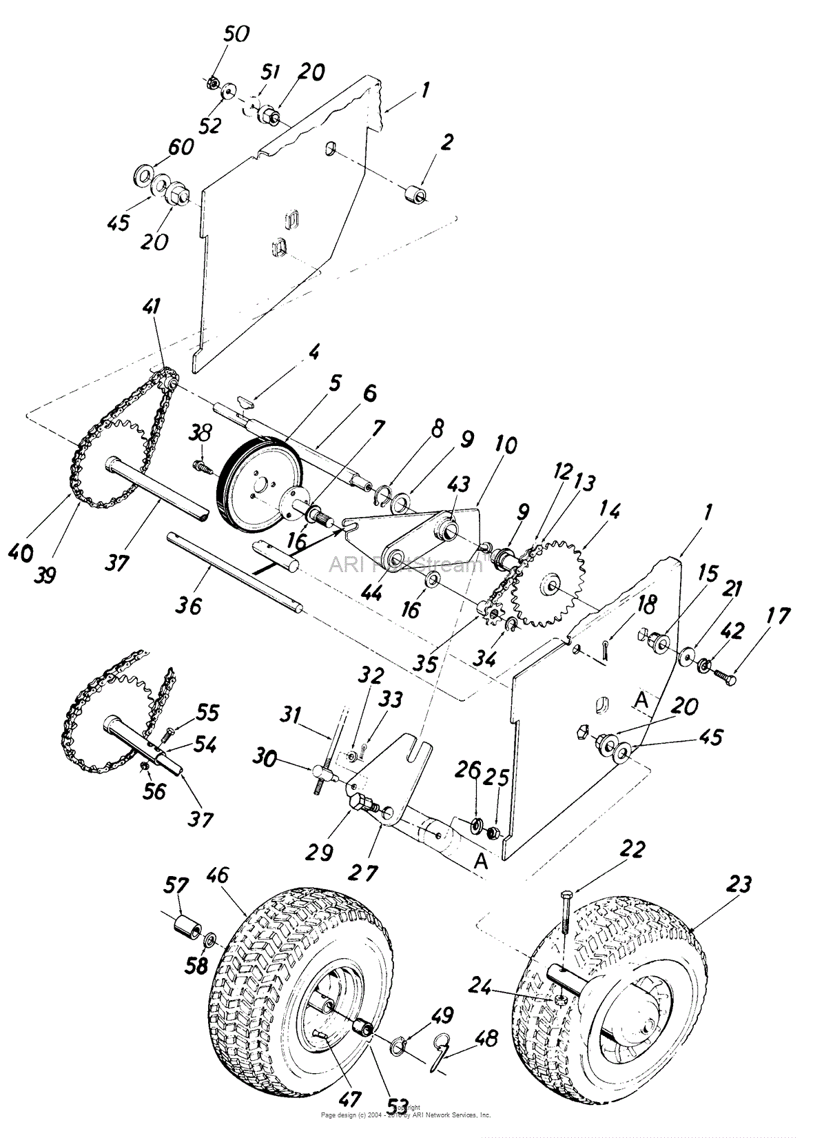 MTD Sears Craftsman Mdl 247.886510 Parts Diagram for Parts