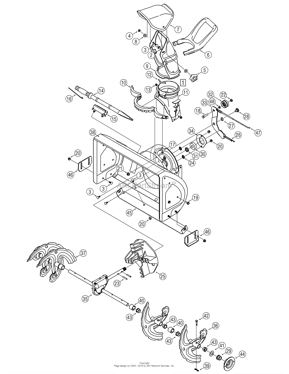 MTD 31A-3BDE799 (247.88255) (2005-2) Parts Diagram for General Assembly