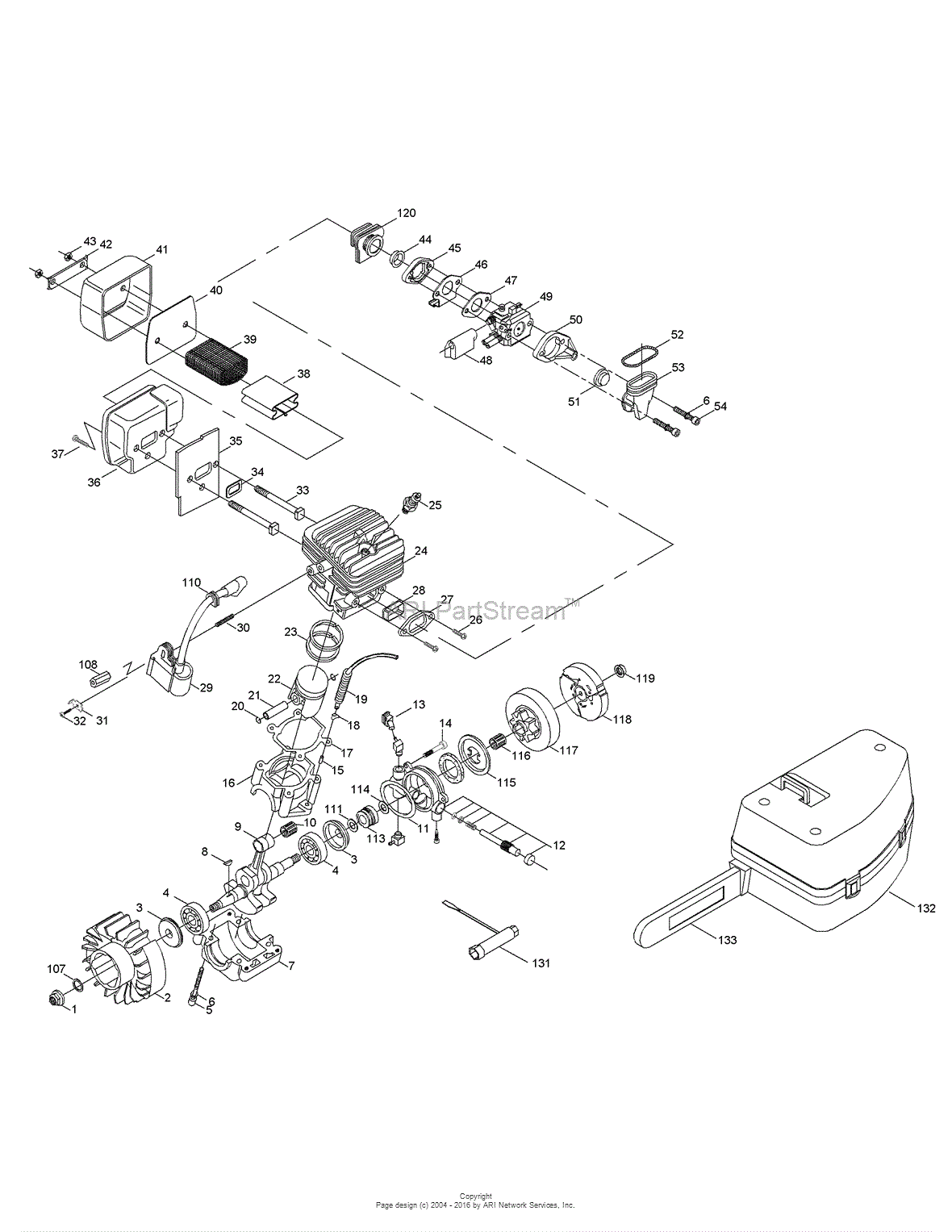 MTD 41AY85AR799 (316.350840) Parts Diagram for Engine