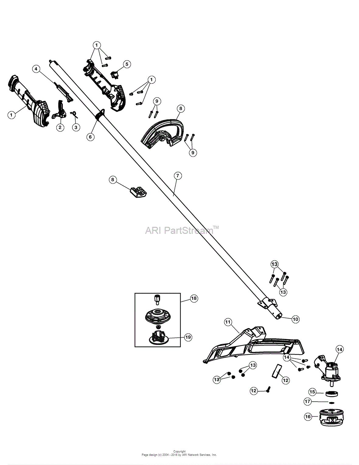 MTD 41AD304G799 (316.79204) Parts Diagram for General Assembly