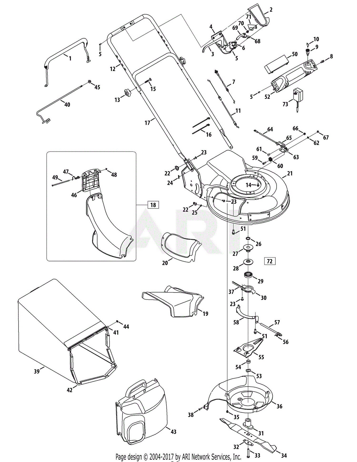 MTD 12AE999P099 (247.887760) (2009) Parts Diagram for General Assembly