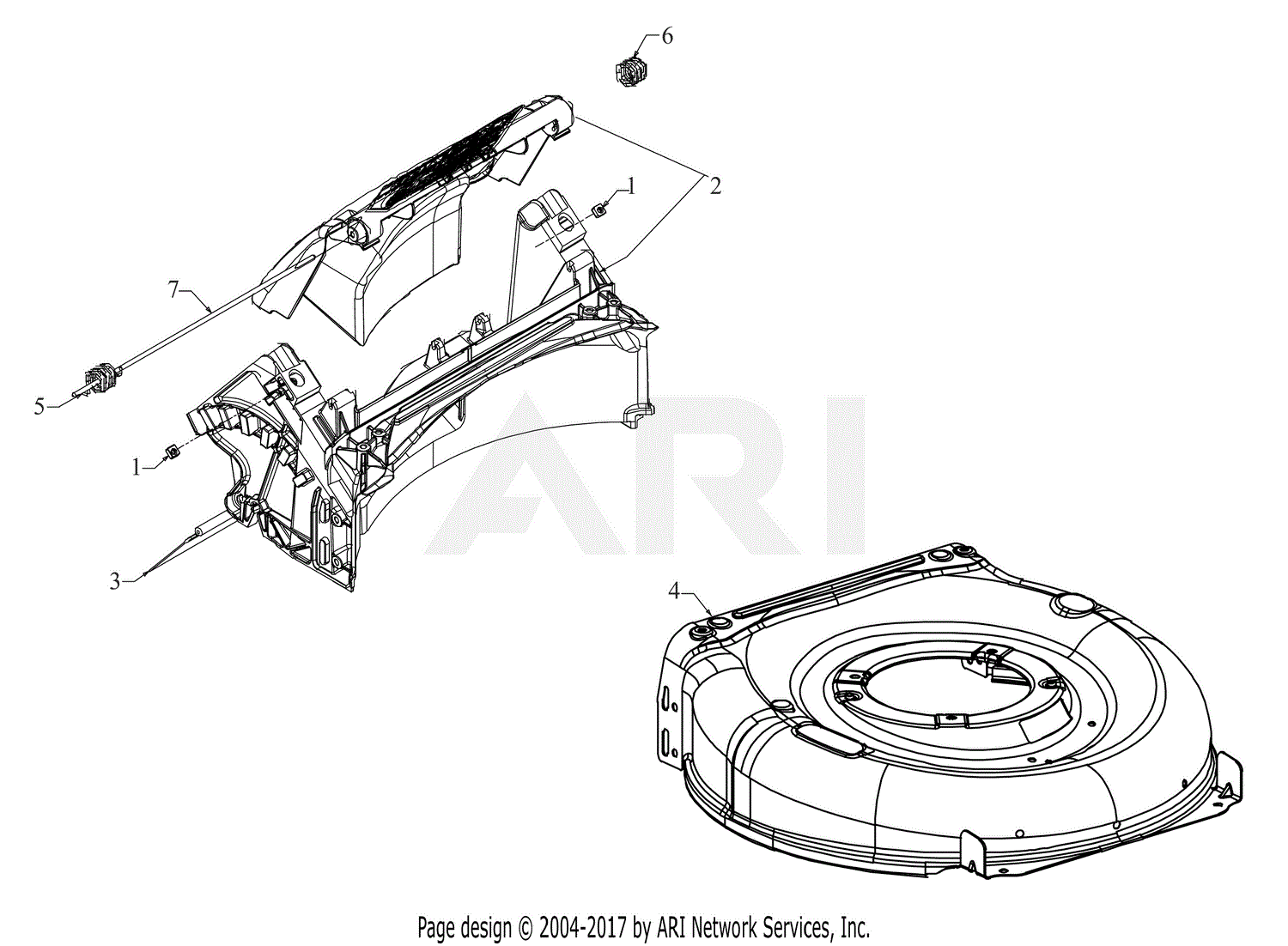 MTD CMXGMAM1125501 12A-A15W793 (2019) Parts Diagram for Deck Assembly