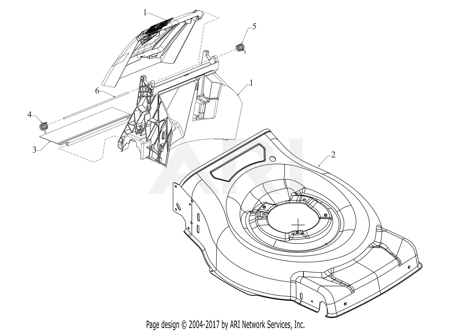 MTD CMXGMAM1125506 12ABR2BK793 (2019) Parts Diagram for Deck Assembly