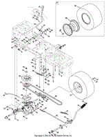 Craftsman lt2000 mower online deck diagram