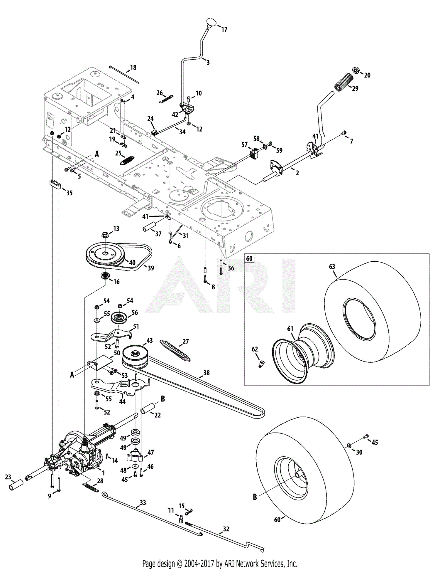 MTD 13AN771S099 (247.289010) (2010) LT1500 13AN771S099 (2010) Parts ...