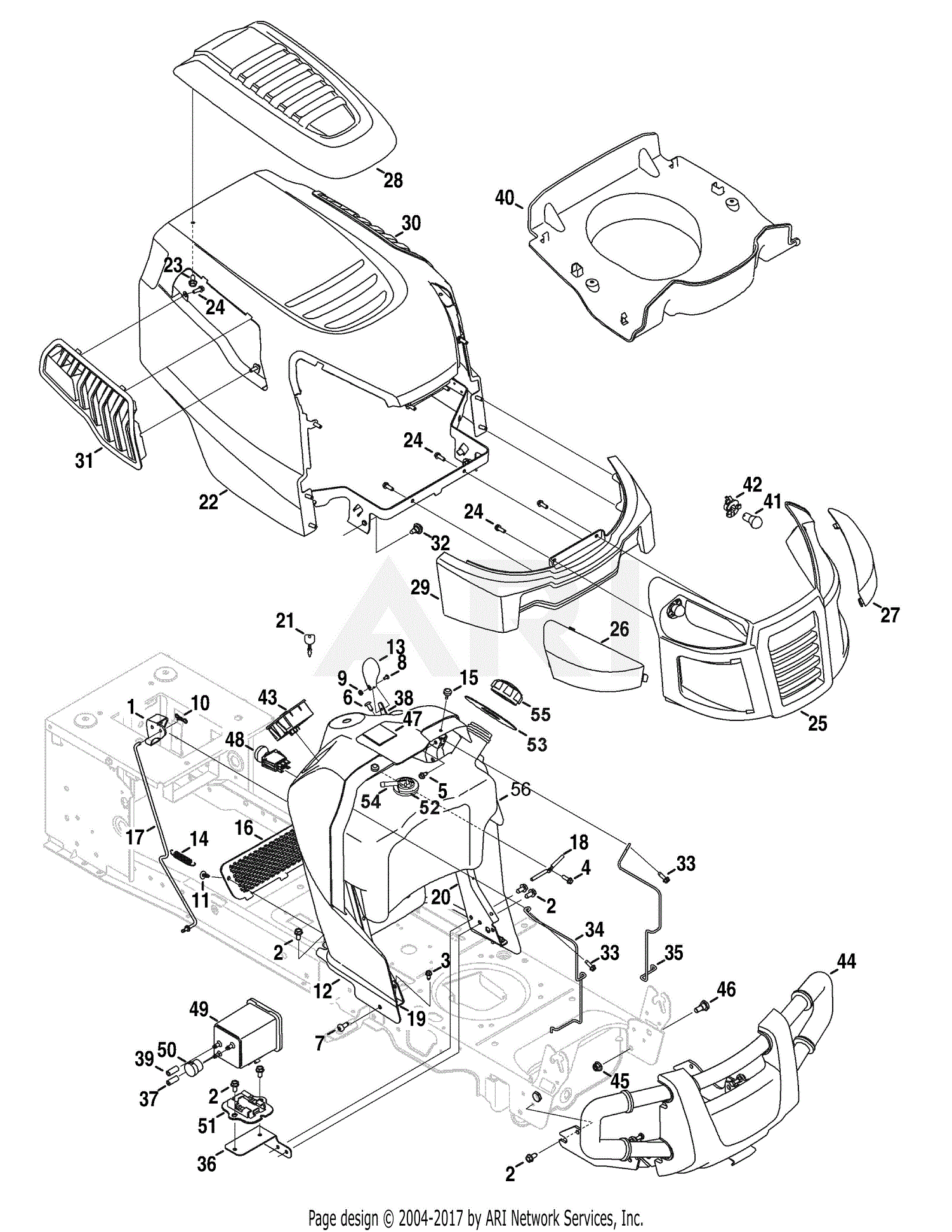 MTD 13AR91PS299 (247.28672) (2010) PYT9000 13AR91PS299 (2010) Parts ...