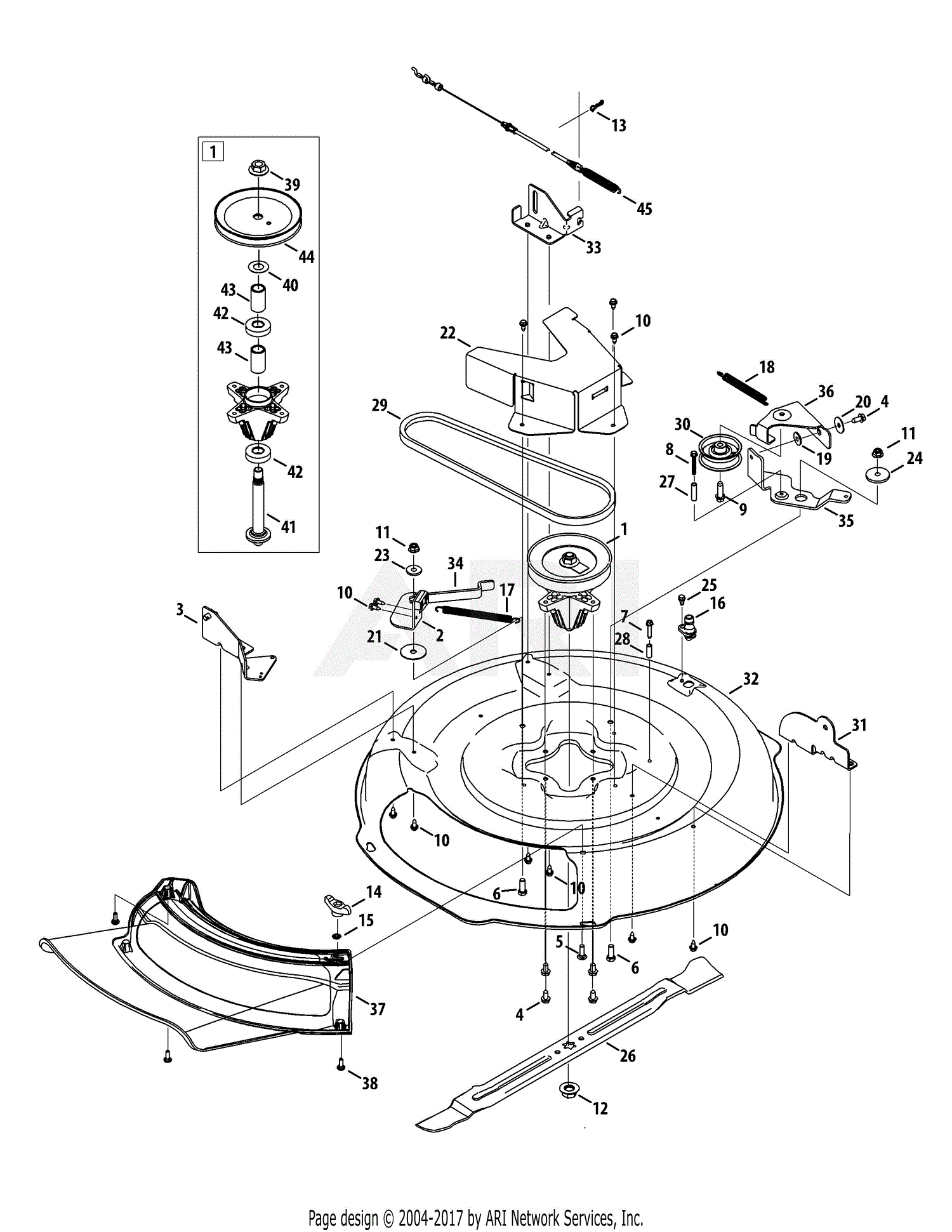 Craftsman lt1000 pulley online diagram