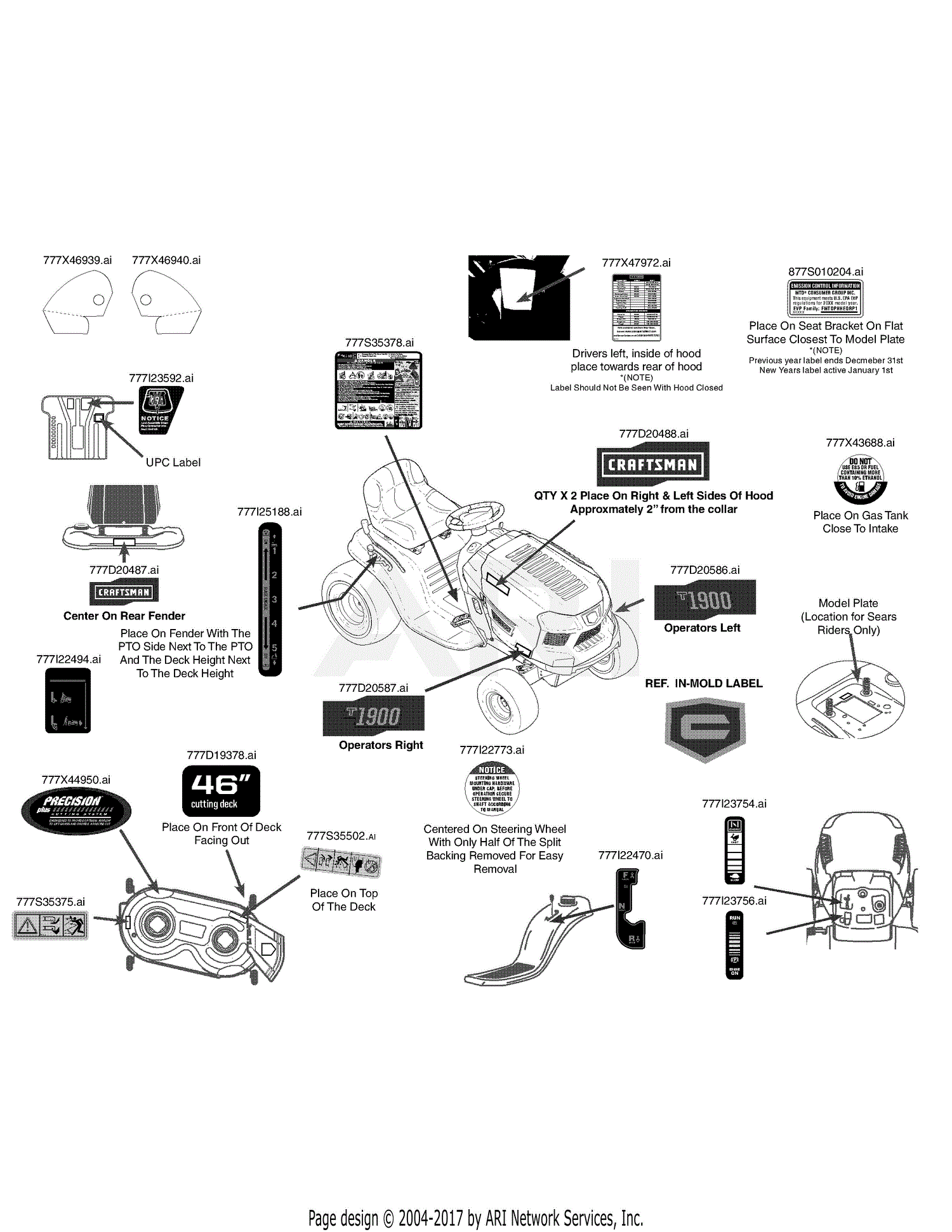 MTD 13AP79XT099 (247.203791) (T1900) (2015) Parts Diagram for Label Map