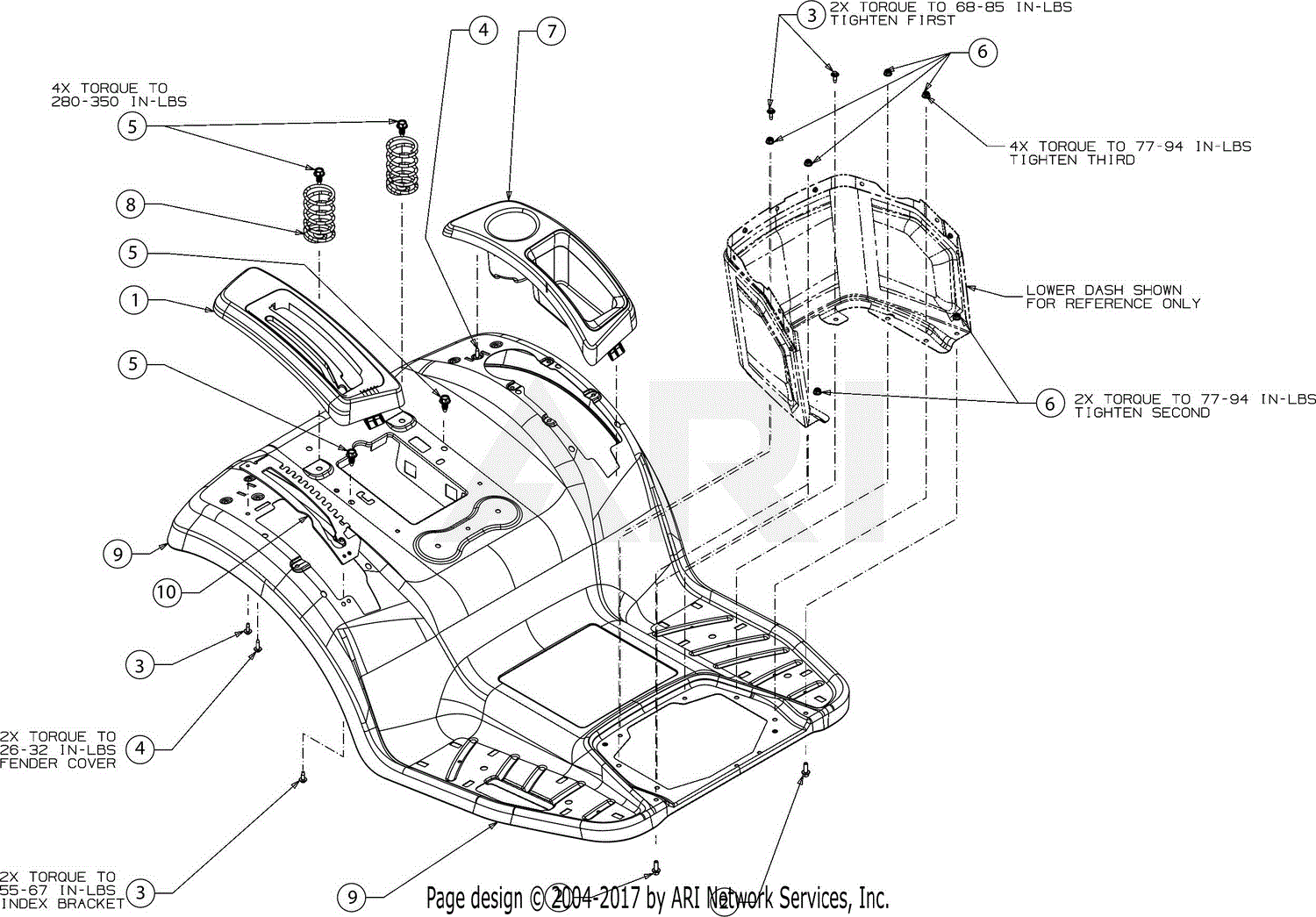 MTD 131PA1ZS099 (247.204380) (T7800) (2016) Parts Diagram for Fender