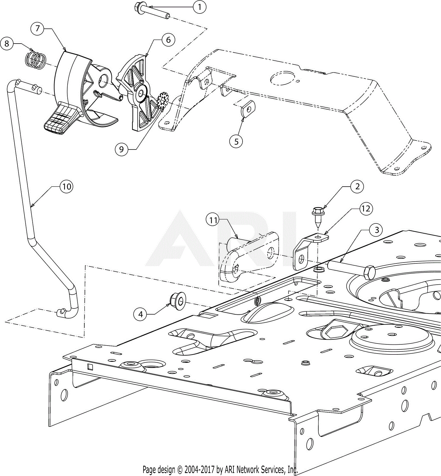 MTD 13A878XT099 (247.273740) (T1500) (2017) Parts Diagram for Controls