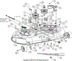 MTD 13A278XS099 (247.203726) (T1200) (2018) Parts Diagram for Deck Lift