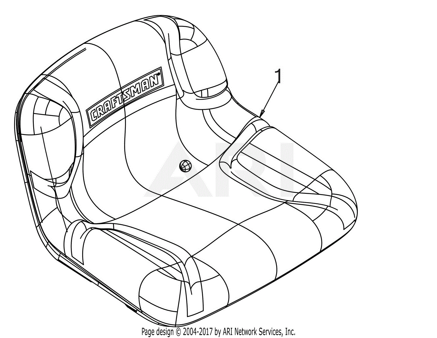 MTD 13ATA1ZT099 (247.273330) (T3100) (2018) Parts Diagram for Seat