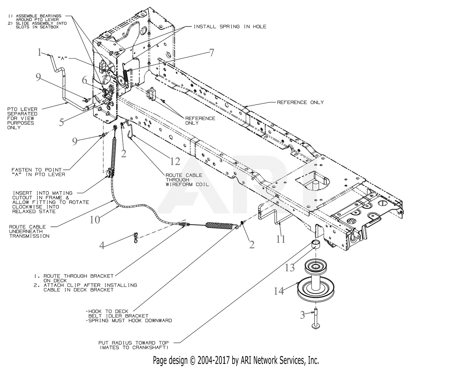 MTD 132PA1ZS099 (247.270381) (T7800) (2019) Parts Diagram for Manual PTO