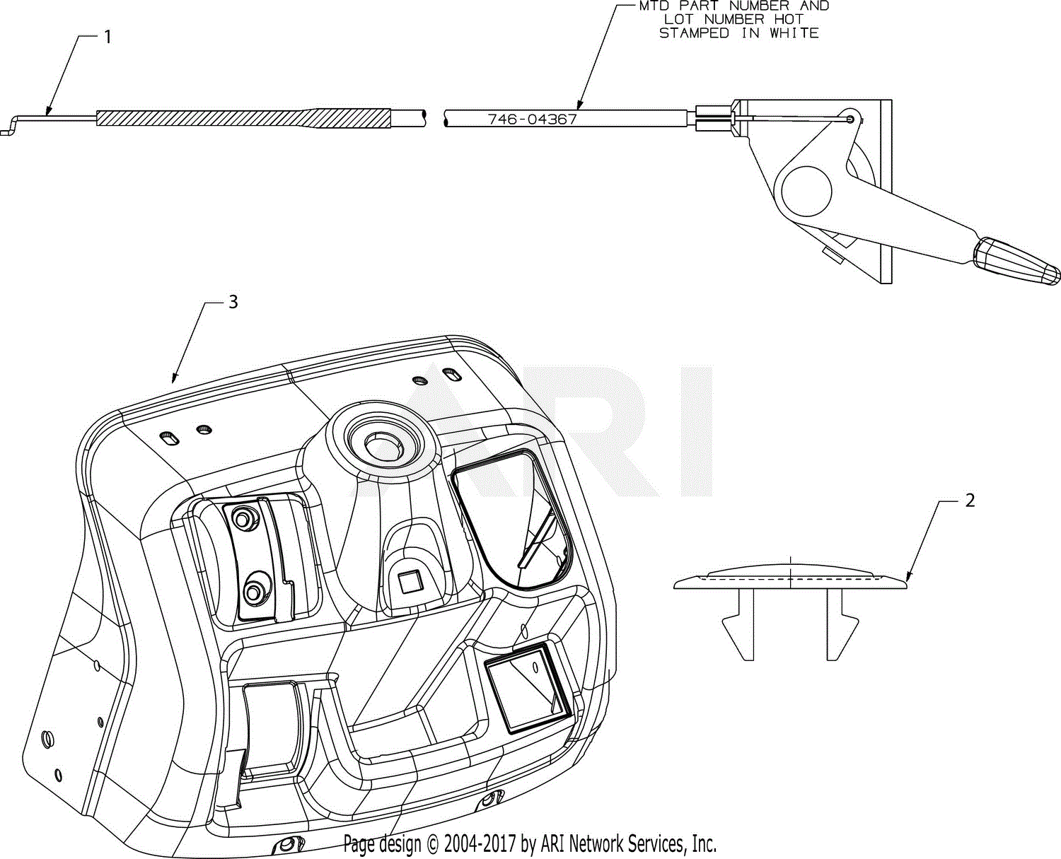 MTD M17542 (13AN77SS058) (2019) Parts Diagram for DashUpper