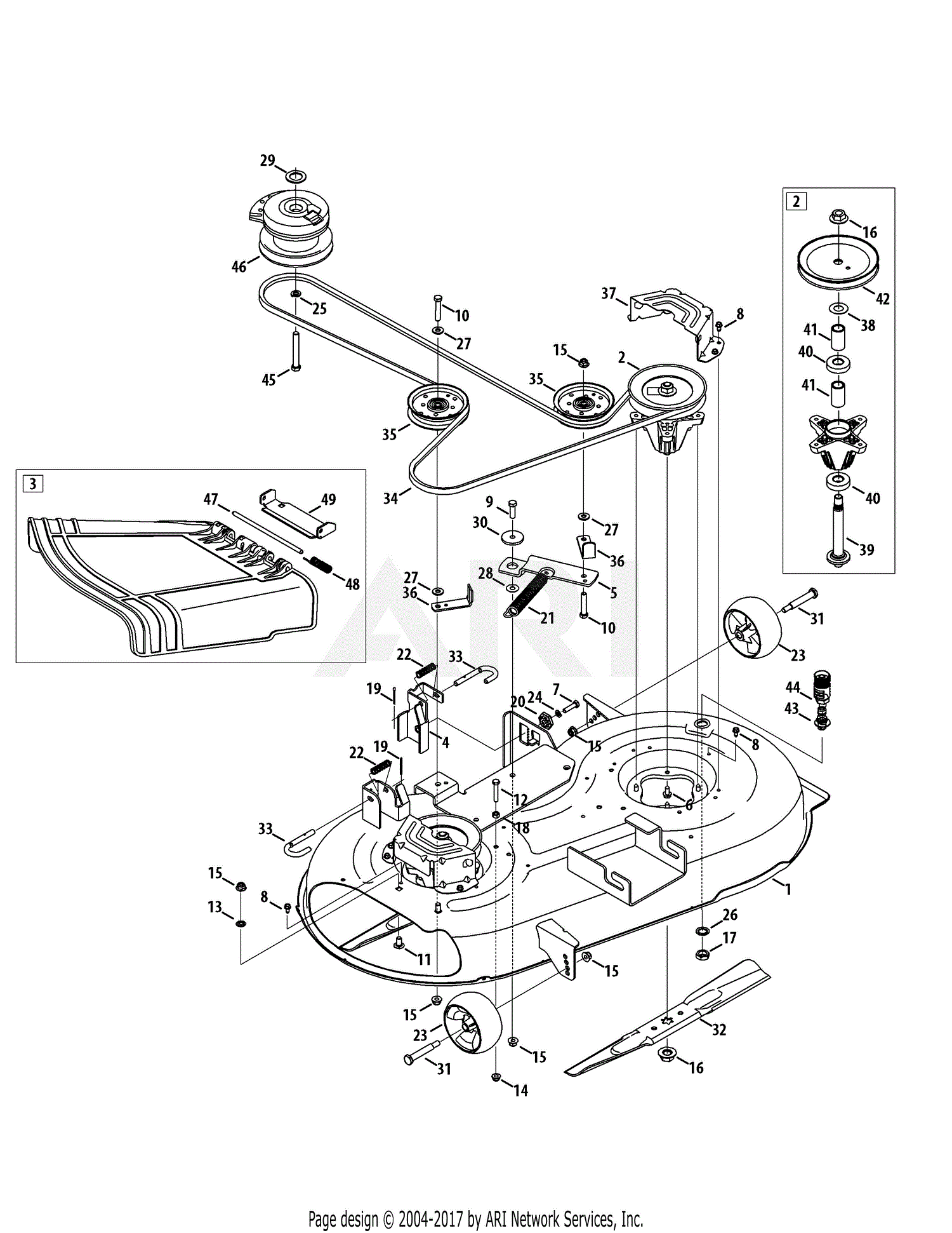 MTD ZTL7000 17AK2ACS099 (247.25001) (2012) 17AK2ACS099 (2012) Parts Diagram  for Mower Deck  Ztl7000 Wiring Diagram.pdf    Jacks Small Engines