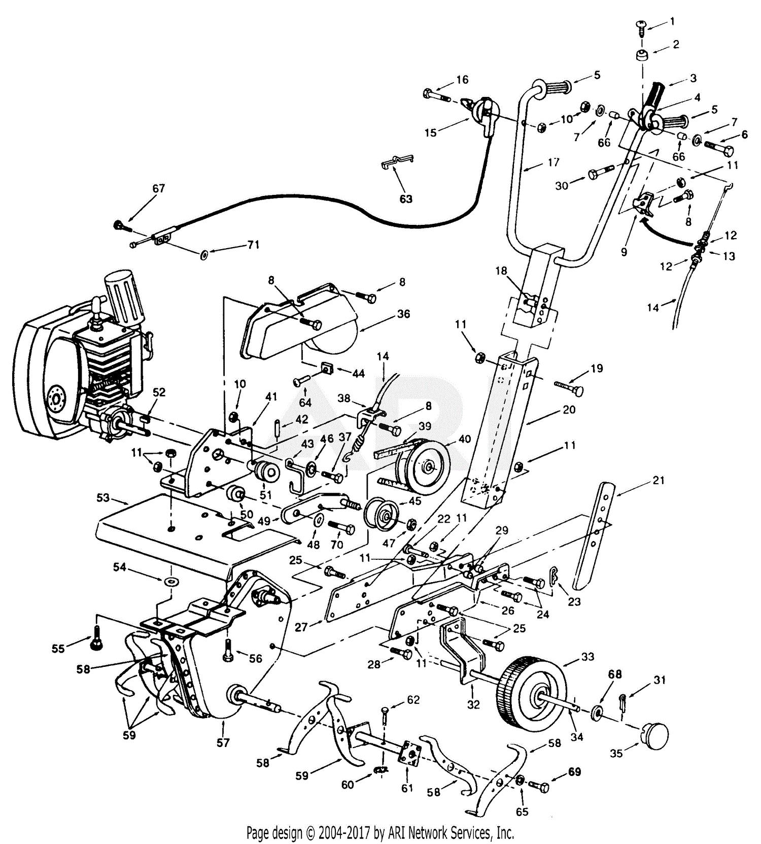 Mtd Craftsman Mdl 247 298520 210 020 099 Parts Diagram For Parts01