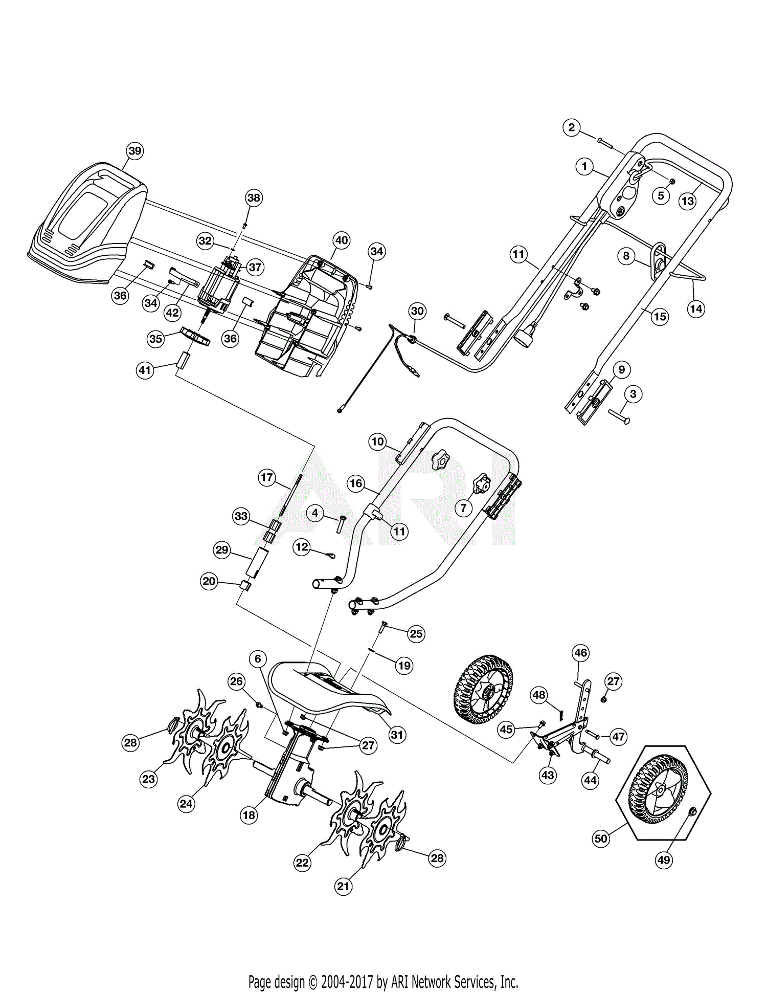 MTD 21A-154A899 (C459.627020) Parts Diagram for General Assembly